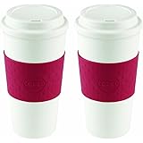 Copco 2510-9990 Acadia Travel Mug, 16-Ounce, Cherry Red (2 pack)