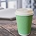 FarSmart Disposable Hot Paper Coffee Cups With Lids To Go 12 Oz