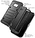 Samsung Galaxy S8+ Plus Case, E LV Belt Swivel Clip - Dual Layer Armor Holster Defender Full Body Protective Case Cover for Samsung Galaxy S8+ Plus - [BLACK/BLACK]