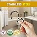 nikkouware Shower Curtain Hooks Rings, with Heavy Duty Rollers, Easy Glide Shower Rings for Bathroom Curtain and Liner, Oil Rubbed Bronze, Set of 12