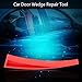 Keenso Red Window Wedge, Plastic Car Door Wedge Car Window Wedge Repair Paintless Dent Repair Tools Unlock Lockout Kit (2pc)