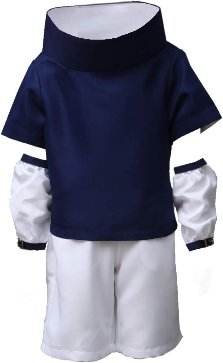 OURCOSPLAY Adult and Kids US Size Sasuke Uchiha Cosplay Costumes 1st ver Outfits (Child M(3XS)) Blue