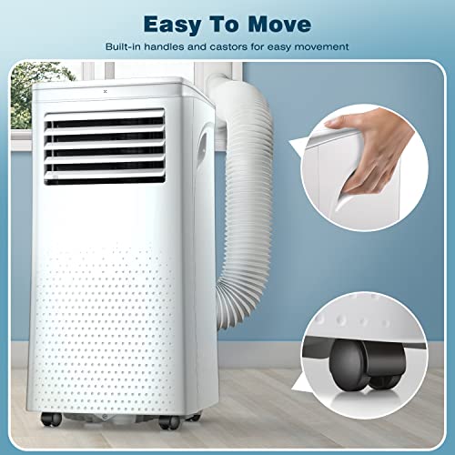 ZAFRO 8,000 BTU Portable Air Conditioner with Remote Control for Room up to 200 Sq.Ft, Portable