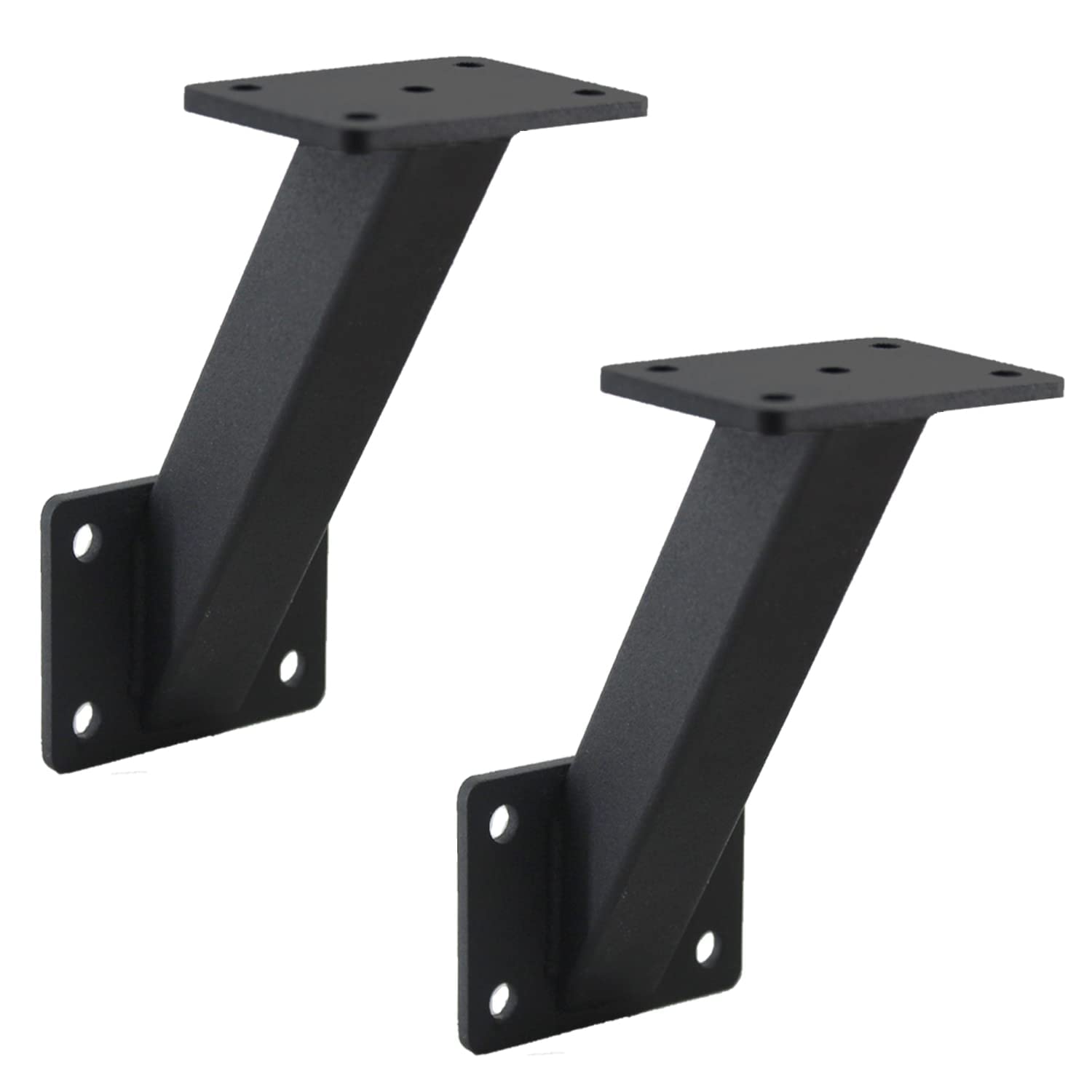 VANROUG Handrail Bracket Wall Mounted Heavy Duty Steel Metal Stair Railing Bracket,Staircase Railings Accessories Stairway Support DIY Hardware for Wood Railings