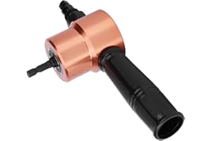 Double Headed Sheet Nibbler Power Drill Attachment with Wrench for Straight, Curve and Circle Cutting