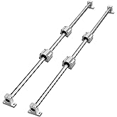 VEVOR Linear Rail Slide SFC20-1000mm 2 PCS 39.4 in/1000mm SFC20 Guide Rails 4 PCS SC20 Slide Blocks 4 PCS Rail Supports Linear Rails and Bearings Kit for Automated Machines CNC DIY Project