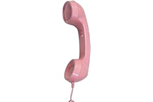 Retro Phone Handset, Vintage Old School Telephone Wired, Handsets Style Landline Handle Receiver for Cell Mobile Video Confer