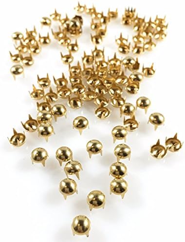 Nailheads / Spots / Studs - 20ss (4.5mm) Round Gold - 200 pieces 20ss Pearl Gold - Premium Quality Brass Nailheads
