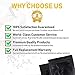 Smell Proof Bags (25 Pack) - Resealable Heat Sealable Ziplock Mylar Bag - 4x6 Inch Durable Reusable Sample Foil Bag - FDA Approved Snack Food Sample Sized Tear Resistant Pouch by Smelly Guard Bags (Black)