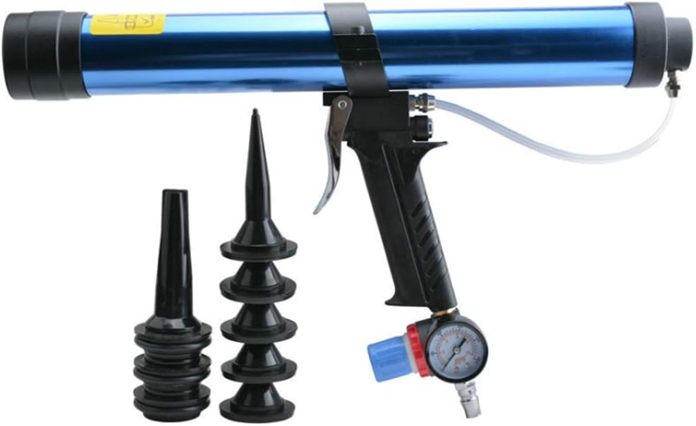 Pneumatic Sealant Gun,600Ml Air Gun Valve Silicone Sausages Caulking