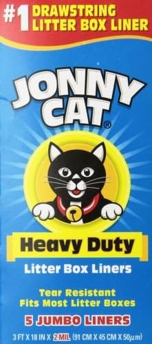 Jonny Cat Heavy Duty Litter Box Liners, Jumbo, 5 Liners-Box