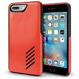 iPhone 7 Plus Case, Orzly Grip-Pro Case for iPhone 7 PLUS (5.5 inch Model) - Durable & Light-Weight Twin Layer Protective Case - Rocking Red