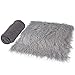 Aniwon 2Pcs Baby Photo Props Long Ripple Wraps DIY Blanket Newborn Wraps Photography Mat for Baby Boys and Girls (Grey & Dark Grey)