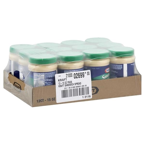 KRAFT SPOONABLE SANDWICH SPREAD, 15 OUNCE.