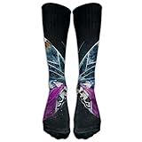 Butterfly Art Bright Powder Athletic Tube Stockings