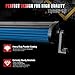 TURBO SII For 1997-2006 Jeep Wrangler TJ 50Inch Led Light Bar Offroad Light w/Upper Roof Windshield Lower Corner Mounting Brackets + 2PC 4