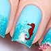 Whats Up Nails - Seahorse Vinyl Stencils for Nail Art Design (2 Sheets, 40 Stencils Total)