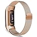 Oitom Metal Bands Compatible Fitbit Charge 3 Band Women Men Small,Magnetic Stainless Steel Milanese Loop Replacement Band Wrist Straps Accessories(5.1