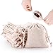 50pcs Small Cotton Bags Drawstring Bags Muslin Cloth Gift Bags Candy Favor Bag Jewelry Pouches for Wedding DIY Craft Soaps Herbs Tea Spice Bean Sachets Christmas, 4x4.5 inch