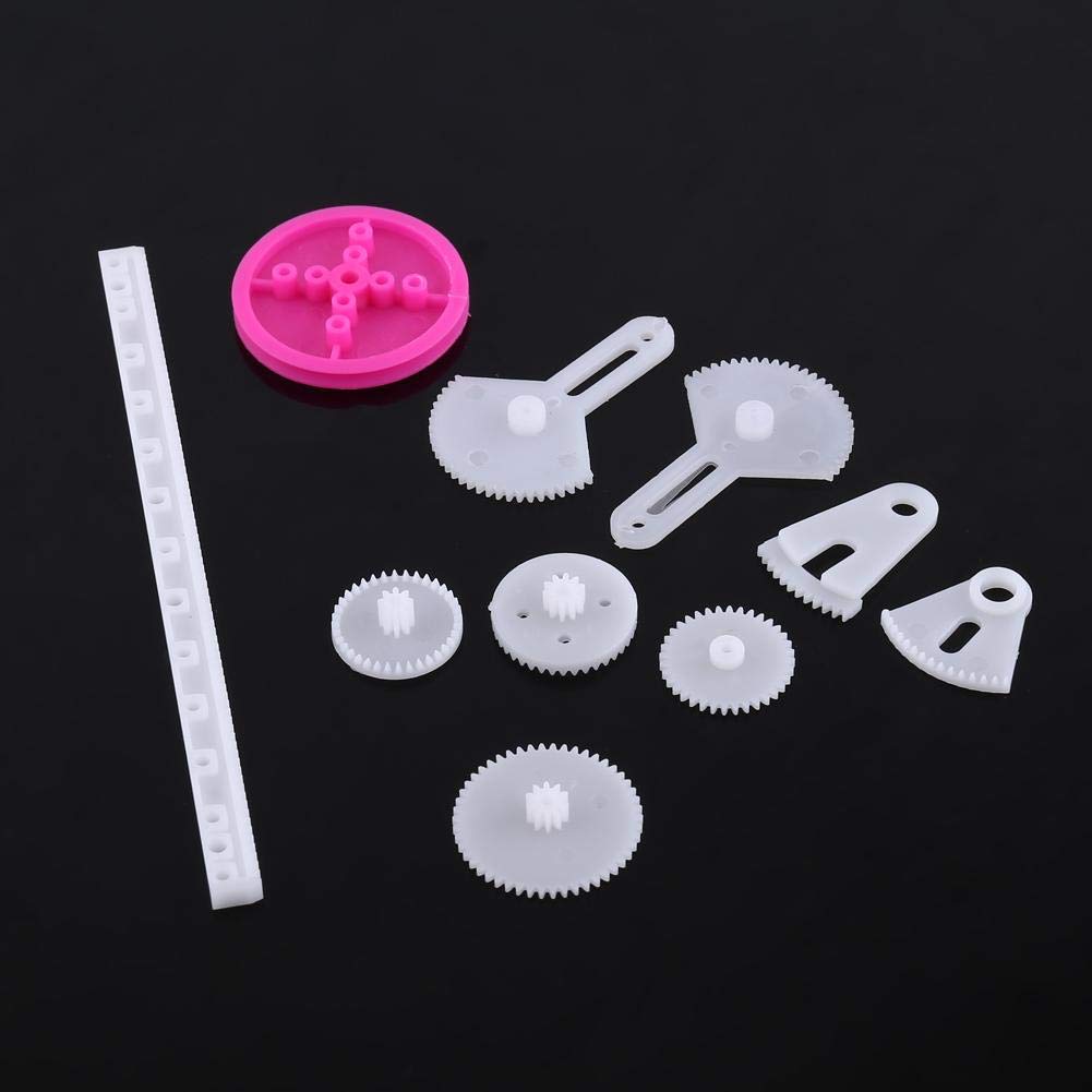 Plastic Gears Set, Pulley Belt Kits Crown Gear Set Robot Motor Toy DIY Parts for Model Amateur(The Essence of 85 Kinds of Gear Pack)