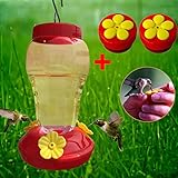I-SUN Hummingbird Feeder with 3 Flower Feeding Ports,Hummingbird Feeders for Outdoors Include 2 Pack Handheld Hummingbird feeders