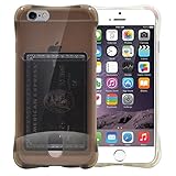 iPhone 6 Plus Case, iPhone 6S Plus Case, Costyle 2pcs/lot 2 Colors Clear Soft TPU Wallet Credit ID Card Slot Holder Shockproof Cover Skin with Strap Hole for iPhone 6/6S Plus 5.5 inch (Clear+Black)