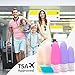 Grundsoo TSA Approved Travel Bottles set | Portable leakproof travel toiletries for men and women | Made from BPA free silicone | Travel containers for backpack traveling and bathroom use 3oz & 2oz