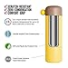 Vacuum Insulated Stainless Steel Water Bottle Double Walled for Women, BPA Free, 16 OZ(Yellow)