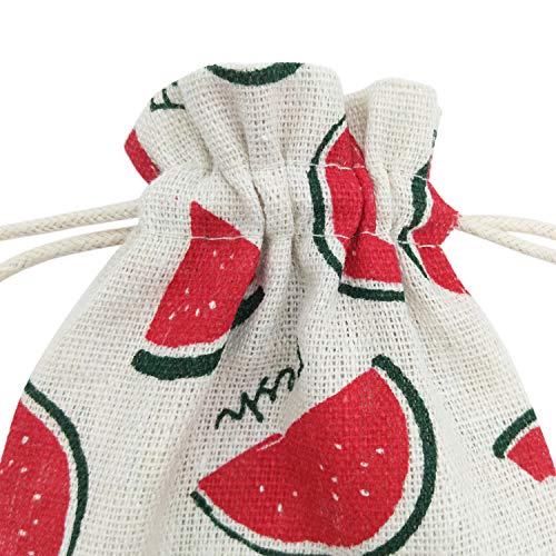 60-Pcs-Burlap-Bags-with-Drawstring-5-X-7-Wedding-Party-Gift-Bags-Jewellery-Bags-Watermelon