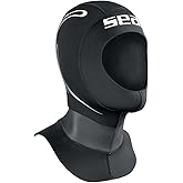 Seac Tekno, 5mm Neoprene Hood for Diving Suit with Air Release Valve Vent System, for Men and Women