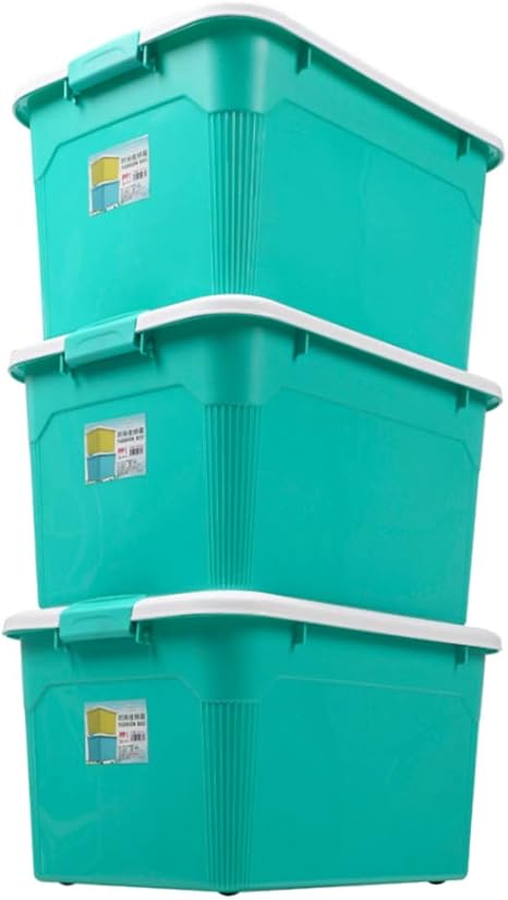 Grande Caja De Almacenamiento,con Tapas De Cubos De Almacenamiento