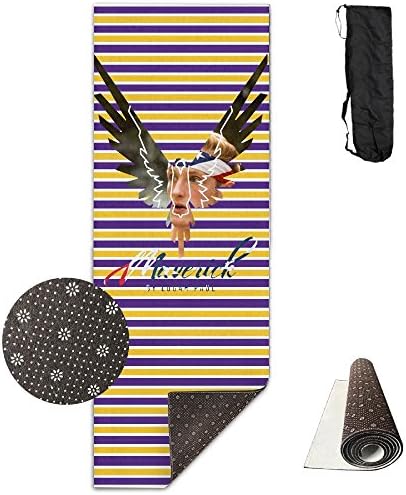 Logan Paul Logo Premium Thick Exercise Yoga Mat With Comfort Foam Non Slip Yoga Mat - For Men &amp; Women - With Carrying Bag