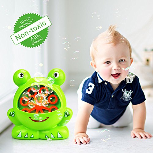 Bubbles Hurricane Machine, Betheaces Toys for Kids Boys Girls Age of 4,5,6,7,8-16 Durable Bubble Maker 500 Bubbles per Minute for Outdoor and Indoor Use with Bubble Solution (2*120ml)