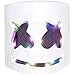 DJ Mask LED, Music Festival Helmets, Cosplay Costume Full Head Masks Halloween Party Props Costume Masks White