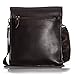 OFTEN Men Shoulder Bag,Leather Messenger Handbag Crossbody Bag for Men Purse iPad Bag for Business Office Work School(Vertical,DBR)