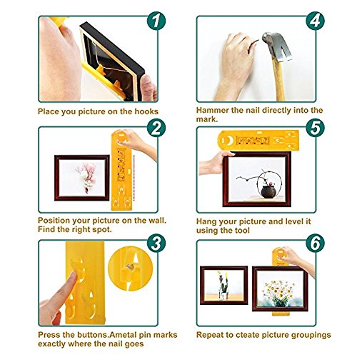 image for Baban Picture Hanging Tools, Picture Hanger Vertical and Horizontal Le
