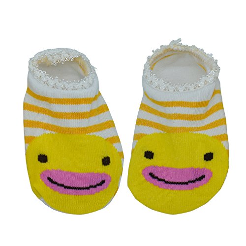 10 pairs Cute Baby Ankle Cotton Toddler Stripes Anti Slip Skid Socks Baby Socks for 6 - 18 Month