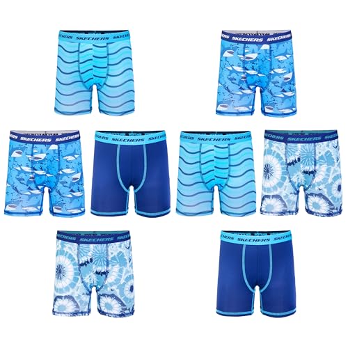 Amazon Exclusive 8PK Athletic Boxer Briefs with Unique Prints in Sizes 2/3t-10