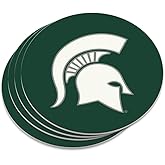 Michigan State Spartan Logo Novelty Coaster Set