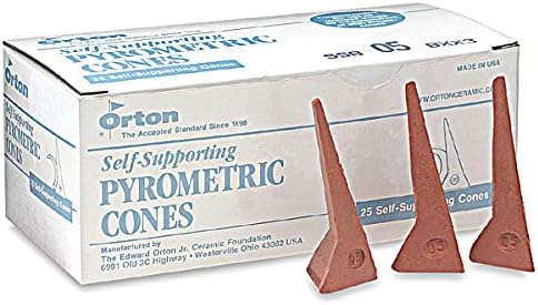 Self-Supporting Pyrometric Cones For Monitoring Ceramic Kiln Firings-Cone06 (1 Pkg/25)