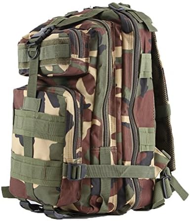 Honeymall Boys Mens Army Green Camouflage School College University Backpack Rucksack