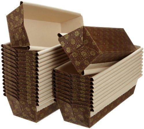 Kitchen Supply 9 x 23/4 x 2 Paper Loaf Pan, Set of 25 by Kitchen Supply