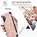 BENTOBEN Note 10 Plus Case, 2 in 1 Luxury Glitter Bling Sparkle Shockproof Faux Leather Protective Phone Case for Samsung Galaxy Note 10+ Plus-Rose Gold