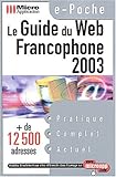 Image de Guide web francophone 2003