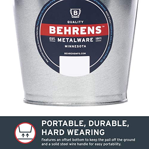 Behrens Galvanized Steel Utility Pail, 2Quart, Silver Pricepulse