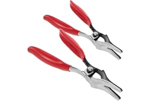 TOPPERFUN 2pcs Automotive Fuel Line Hose Clamp Pliers Set, Hose Pinch and Removal Tool for Car Fuel
