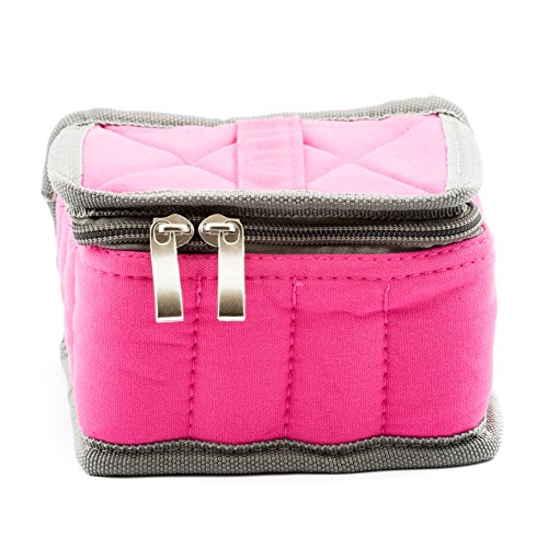 Essential Oil Carrying Case - Travel Organizer with Handle. Holds 16 Bottles. Small Storage Holder Bag is Best For Keeping Your Oils Safe. Adjustable Dividers Provide Versatility for 5ml - 15ml Vials.