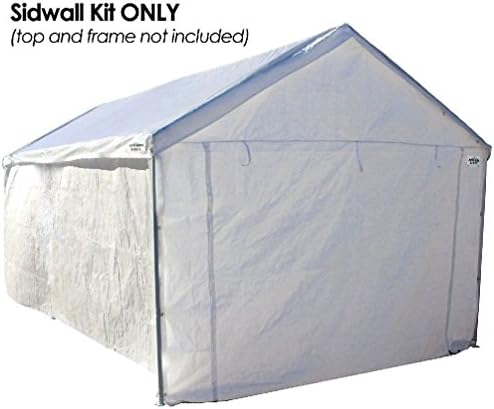 Heavy Duty Carport Gazebo Canopy Party Tent Garage Car Shelter Side Wall Kit WHT