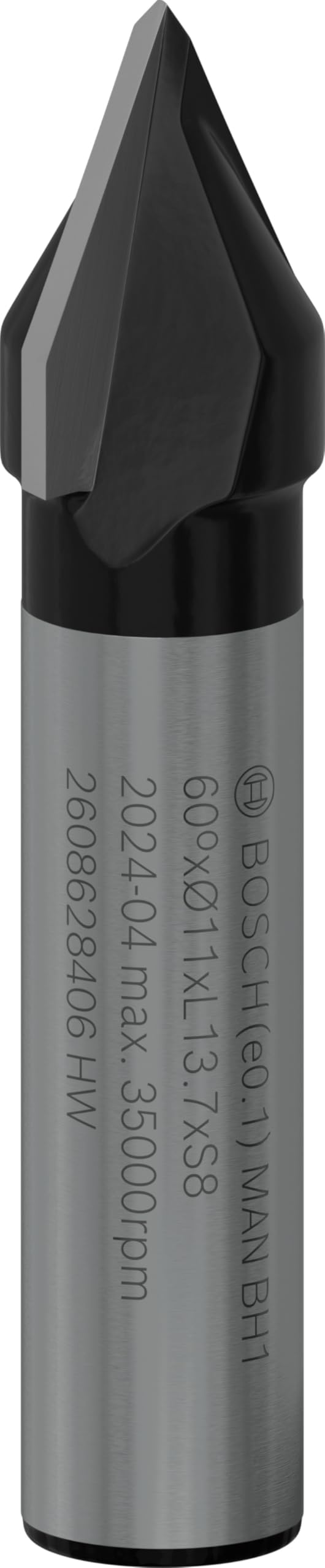 Bosch Accessories 2608628406 V-Grooving Cutter, 0 V, Black/Silver, 11 x 14 x 8 mm