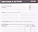 Action Day - Meetings & Actions Pad - Size 5x8 - Layout Designed to Run Effective Meetings That Get Things Done (Meeting Notepad (+) Meeting Notes)